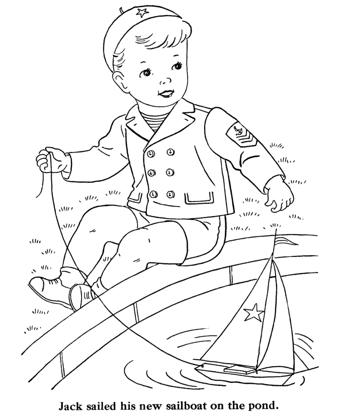 Dibujo de Niño para colorear y pintar #43454