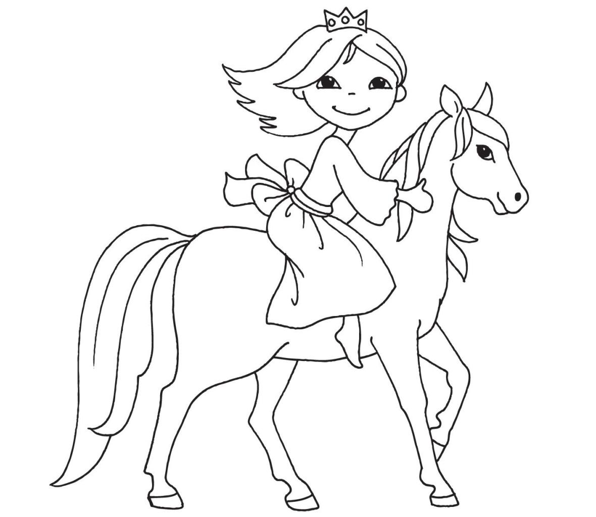 Dibujo De Princesa Para Colorear Y Pintar 44310