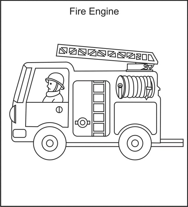 Dibujo Para Colorear De Cami n De Bomberos 50044 dibujo-para-colorear-de-cami-n-de-bomberos-50044