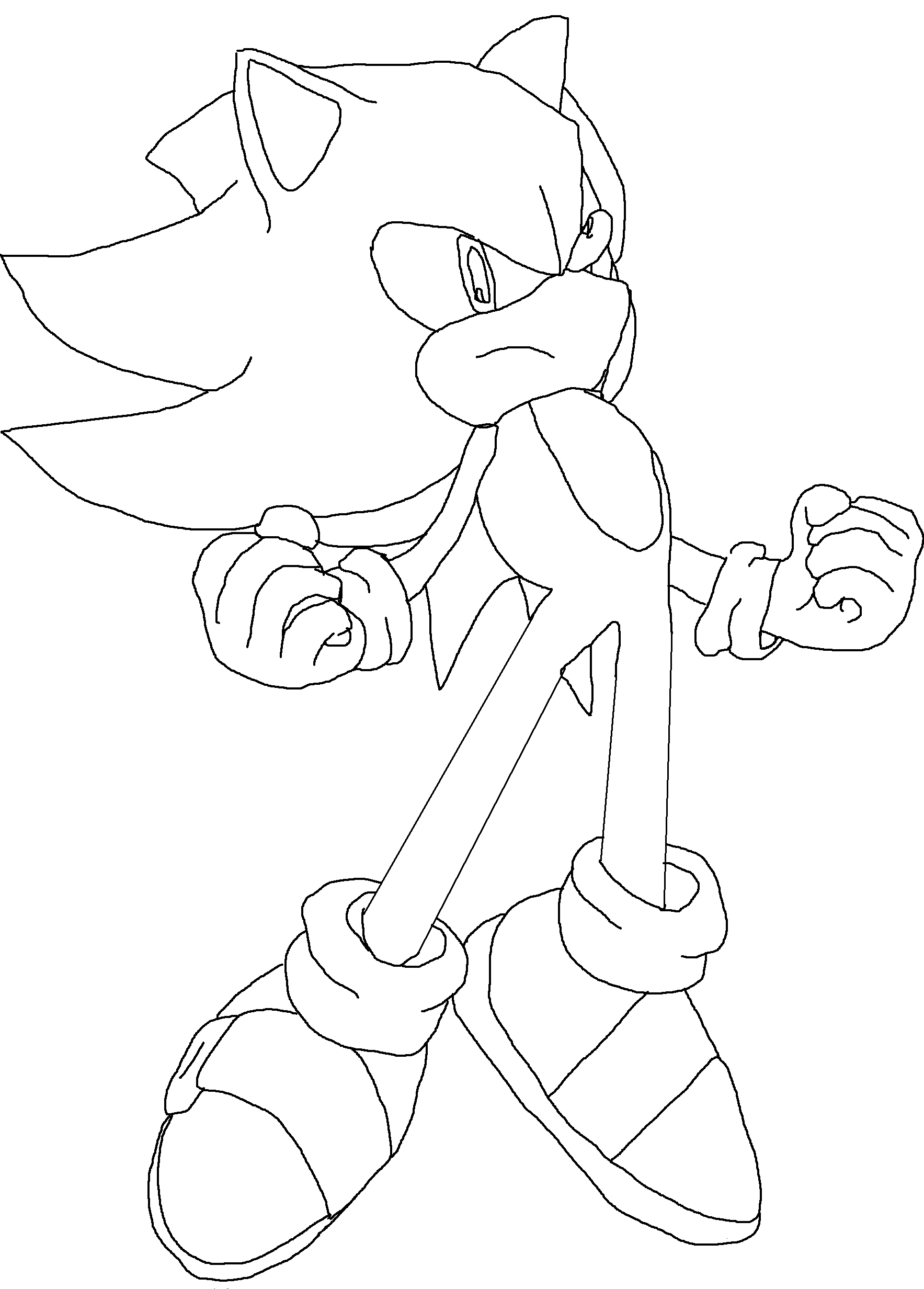 Dibujo De Sonic Para Colorear Y Pintar 52968