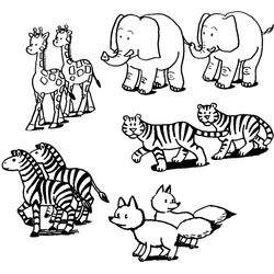 Animales salvajes / de la selva #693