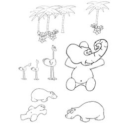 Animales salvajes / de la selva #736