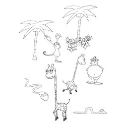Animales salvajes / de la selva #744