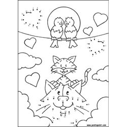 Punto a punto colorear  #23612