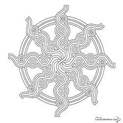 Mandalas Copo de nieve #26303