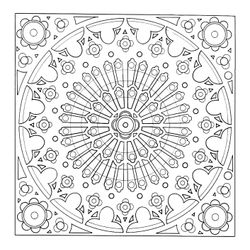 Mandalas Copo de nieve #26314