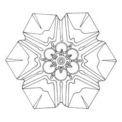 Mandalas Copo de nieve #26315