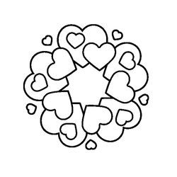 Mandalas Corazón #26325