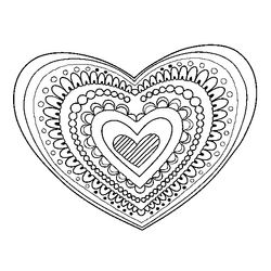 Mandalas Corazón #26326