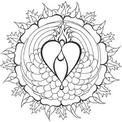 Mandalas Corazón #26337