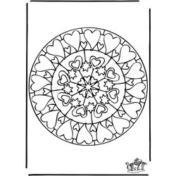 Mandalas Corazón #26338