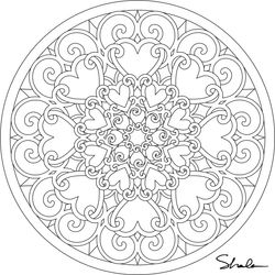 Mandalas Corazón #26341