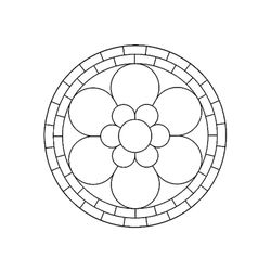 Mandalas Flores #26435