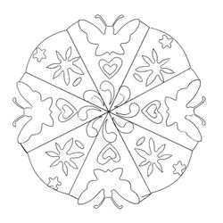 Mandalas Mariposa #26478