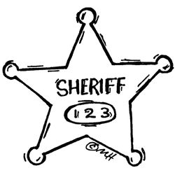 Estrella de sherif #31201