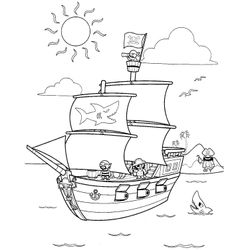 Barco pirata #50753